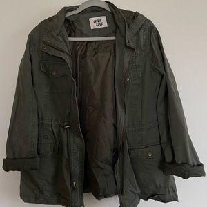 rugged green jacket